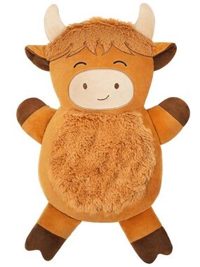 Highland Cow Microwave Heating Pad Brown Plush Pain Relief Cuckool